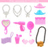 BARWA 43 PCS Doll Accessories Travel Toiletries Clip Bag Crown Necklace Comb Camera Rubber Band for 11.5 inch Doll Xmas Gift…...