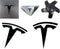 Logo Decal Overlay Stickers for Tesla Model 3 (2017 to 2023), Standard Wrap, 11-pc Set (Gloss Black)...