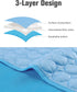 Dog Cooling Mat, Self-Cooling Ice Silk Cooling Mat for Dogs, Washable Portable & No Gel Pet Soft Pad | Aqua Blue,L...