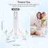18pcs Small Plate Stands for Display, 3 inch Plate Stands for Display, Frame Stands Picture Stands for Display, Acrylic Easel Display Stand Clear ...