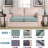 Super Stretch Individual Seat Cushion Covers Sofa Covers Couch Cushion Covers Slipcover Sets Thick Jacquard Textured Twill Fabric (2 Cushion Loves...