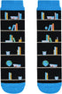 P Women's Funny Crazy Book Lovers Gifts Readers Nerd Reading Students Socks, Reading Gifts for Women Men Boy Girl, Medium...