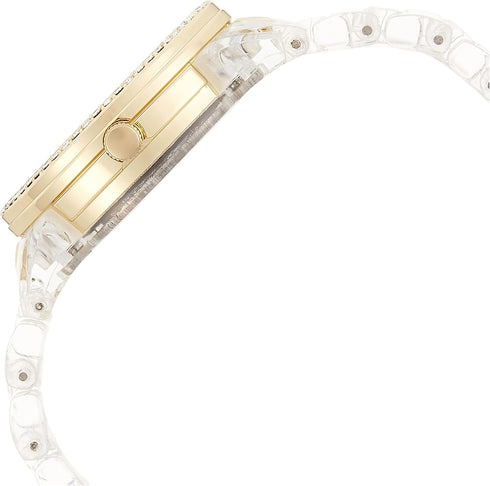 Accutime XOXO Women's XO5527 Clear Bracelet with Rhinestones on Gold Case Watch...