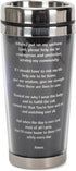 Police Officer Prayer Come Home Safely 16 Ounce Stainless Steel Travel Mug with Lid...