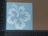 Hibiscus Decal 4 Pack, Hawaiian Hibiscus Flower Decals (Hibiscus White, Small ~3.5")...