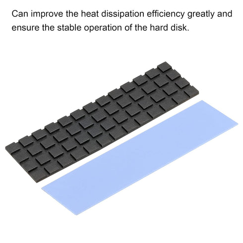 MECCANIXITY Copper Heatsink Coated Graphene 70x20x1.5mm with Thermal Pad and Rubber Ring for M.2 SSD Computer CPU, Laptop, PCB Cooler 1 Set...