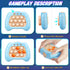 Quick Push Game for Kids 8-12,Pop Sensory Fidget Toys for Kids 6-12,Birthday Gifts for Boys and Girls (Light Blue)...