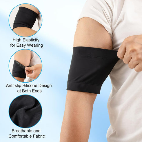 Diabetes Sensor Arm Band, Diabetes Sensor Cover Dia-Band Sensor Insulin Pod Protector Armband During Sports, Fits All CGM Devices Replace Adhesive...
