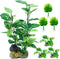 Aquarium Decorations Fish Tank Artificial Plastic Plants?Silk Plants for Fish Tank Decoration, Pack of 7 (Green)...