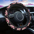 Swono Roses Car Steering Wheel Cover,Watercolor Floral Rose Peony Safe Driving Anti-Slip Steering Wheel Covers Steering Wheel Protection Case No S...