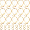 Beebeecraft 1 Box 20Pcs Leverback Earring Findings 18K Gold Plated French Earring Hooks 15.6x10mm Ear Wire Clip Earring Connector with 20Pcs Open ...