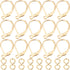 Beebeecraft 1 Box 20Pcs Leverback Earring Findings 18K Gold Plated French Earring Hooks 15.6x10mm Ear Wire Clip Earring Connector with 20Pcs Open ...