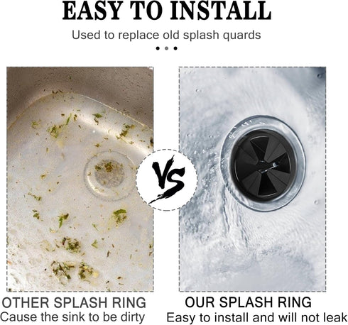 Garbage Disposal Splash Guard, 1-Pack Upgraded for InSinkErator Evolution Series QCB-AM Sink Baffle Drain Cover, Removable Quiet Collar Drain Plug...