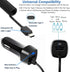 2Pack 2.4A Fast Charging USB C Car Charger Adapter with 3ft Type C Coiled Cable for Samsung Galaxy S22 S21 S20 FE S20 Plus Ultra S10 S10e S9 S8+ A...