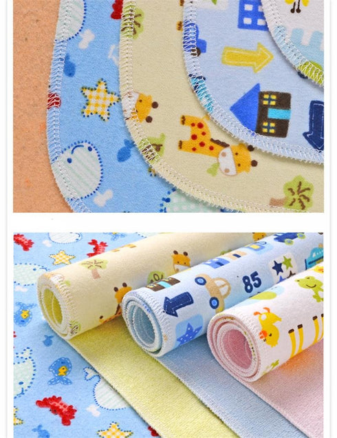 4pcs Pack Baby Infant Waterproof Cotton Changing Pads Washable Resuable Diapers Liners Mats (4pcs Pack-18"x12")...