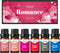 Fragrance Oils, ESSLUX Romance Scented Essential Oils for Diffuser for Home, Premium Soap Candle Making Scents, Romantic Aromatherapy Oils Gift Se...