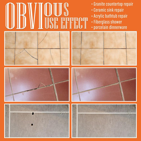 Ankita Ceramic Tile Repair Kit (Honey Beige), Tile Repair Kit with Super Strong Adhesion, Floor Cracked Tile Filler for Cracks, Chips, Holes on Ce...