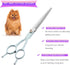 Grooming Scissors for Dogs at Home, Fcysy Professional Dog Grooming Kit Tijeras Para Cortar Pelo De Perros, Cat Grooming Scissors Curved Haircut S...