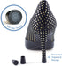 GoGoHeel Quick Tips - The Original High Heel Protectors & Heel Tip Replacement Caps, Repair Worn Stiletto Heel Tips (4 Pair Pack XS, S, M, L - Bla...