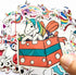 Unicorn Stickers 50pcs, Cute Girls Stickers Pack for Laptop Water Bottle Hydroflask Book Gifts Bag, Vinyl Waterproof Decals Rainbow Unicorn Decora...