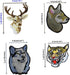 13pcs Assorted Lion Tiger Leopard Wolf Deer Eagle Embroidered Safri Animal Patches Sew Iron on Applique Badge (Assorted)...