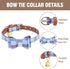KOOLTAIL Dog Collar and Leash Set 3 Park, Adjustable Soft Leather Puppy Collar and Leash Tangle Free for Outdoor Walking, Dog Bandana Collar with ...