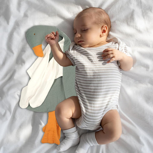 Duck Baby Blanket, Duck Loveys for Babies Cute Soft Duck Security Blanket Fabric Duck Cuddle Cover Baby Essentials Gift for Newborn Boys Girls...