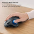 Nulea Wireless Trackball Mouse, Rechargeable Ergonomic, Easy Thumb Control, Precise & Smooth Tracking, 3 Device Connection (Bluetooth or USB), Com...