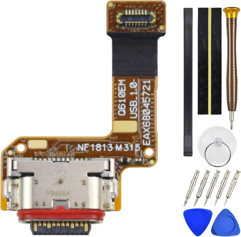 USB Type-C 2.0 Charger Port Replacement for LG Q7 Q7 Plus LM-Q610 LM-Q610.FG LM-Q610.FGN LM-Q610.YN LM-Q725L LM-Q725K LM-Q725S......