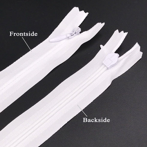 30PCS Invisible Nylon Coil Zipper,Clothing Zipper,DIY Sewing Tools for Craft Special(14 inch,White)...