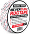 iPrimio NeverCurl Double Sided Carpet Tape Extra Thick - Rug Tape with Mesh Fabric - 2" by 60 Feet Roll - Anti Slip Non Skid Gripper Tape for Rugs...