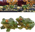 2pcs Resin Simulation Frog Statue Animal Sculpture 6.5x5.5x3.8cm for Home Garden Backyard Outdoor Decoration...