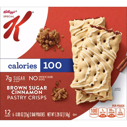 Kellogg's, Special K Pastry Crisps Brown Sugar Cinnamon, 12 ct (Pack of 2)...