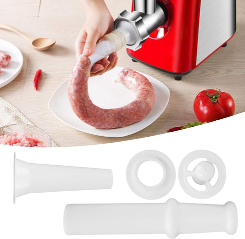 Food Grinder Attachment for Kitchen Aid Stand Mixers with Universal Food Pusher + Sausage Filler Nozzle + Kubbe Attachment for Size 5 Meat Grinder...