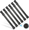 6Pcs Small Tension Rod, Goowin Tension Rod, No Drilling Rustproof Spring Adjustable Mini Tension Curtain Rod for Closet, Cupboard, Wardrobe, Books...