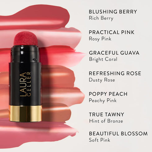 LAURA GELLER NEW YORK Serum Blush Tint, Lightweight Liquid Blush for Cheeks, Weightless Watercolor Sheer Finish, Practical Pink...