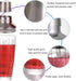 Cocktail Shaker, 12oz Glass Martini Shaker, Recipes Measured Mixing Stainless Steel Top Cobbler Shaker...