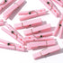 60PCS Baby Shower Clothespin Games Girl Plastic Mini Clothes Pins 1.4 inch for Party Decorations,DIY Crafts (Pink)...
