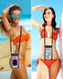 Large Waterproof Phone Pouch Universal Phone Waterproof Case for Phone IPX8 Water Proof Dry Bag with Wide Lanyard Large Capacity Waterproof Bag fo...