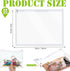 12 Pieces Clear Zipper Pouches, PVC Zipper Storage Bags, Folder Storage Pouches, Waterproof Document Pouch for School Office (White,10 x 8 x 0.2 I...