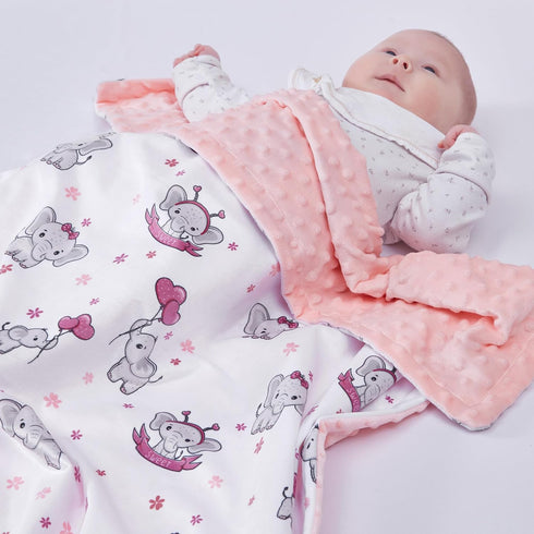 Baby Blanket for Boys Girls Super Soft Blanket,Fluffy Warm Lightweight Baby Receiving Blankets,Double Layer with Dotted Backing for Toddler Nurser...