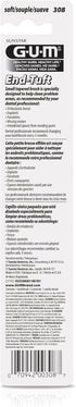 GUM End Tuft Toothbrush - Extra Small Head for Hard-to-Reach Areas - Implants, Back Teeth, and Wisdom Teeth - Soft Dental Brush for Adults, 1 Coun...