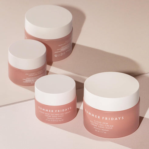 Summer Fridays Cloud Dew Gel Cream Moisturizer Mini - Lightweight Gel Cream Face Moisturizer with Hyaluronic Acid + Ceramides for Skin Plumping Hy...