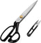 Fabric Tailor Scissors and Thread Snipper – 11 Inch Razor Sharp Stainless Steel for Sewing, Dressmaking & Knitting Needs – Durable Black Shears fo...