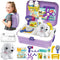 HERSITY Pet Care Vet Kit Kid, Puppy Pretend Play Toy Girl, Toy Dog Bath Grooming Set, Gift 3 4 5 6 Year Old Toddlers Childrens Veterinarian Playse...