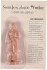 Juvale St. Joseph Statue, Patron Saint Workers Statue, Christian Gifts (3.5 Inches)...