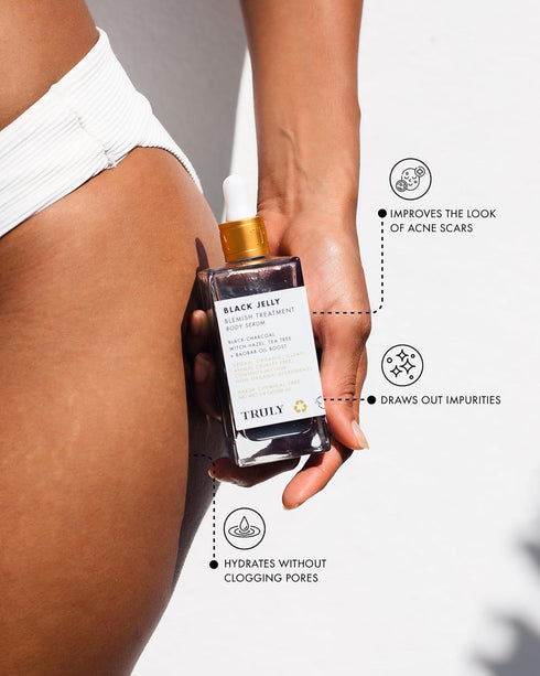 Truly Beauty Black Jelly Blemish Treatment Body Serum 3.1 OZ...
