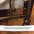Kings Brand Furniture Bed Frame Footboard Extension Brackets Set of 2 Compatible with Twin, Full, Queen, King Sizes...