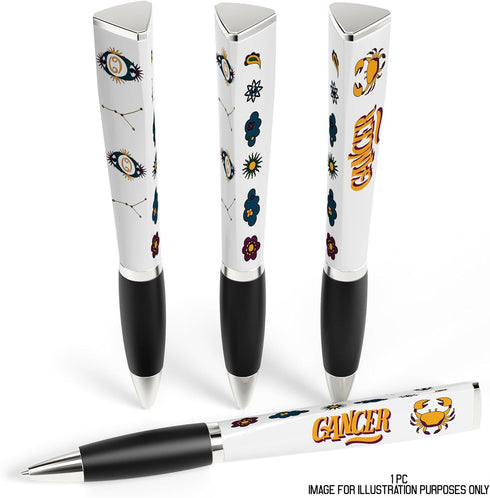 Zodiac Sign Ballpoint Pen (1 Pen, 3-Sided) Zodiac Gifts, Horoscope Gifts, Cool Pens, Zodiac Decor, Pretty Pens - Fancy Pens, Great Astrology Gifts...