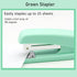 Green Stapler, Desktop Stapler, 25 Sheet Capacity, includes 1000 Staples and Staple Remover...
